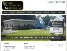 Tablet Screenshot of corattiprofessionalservices.com